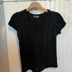 Plain Deep V Tee
